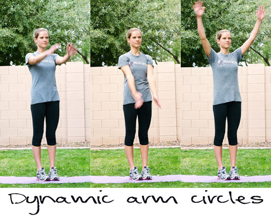 dynamic warmup arm circles