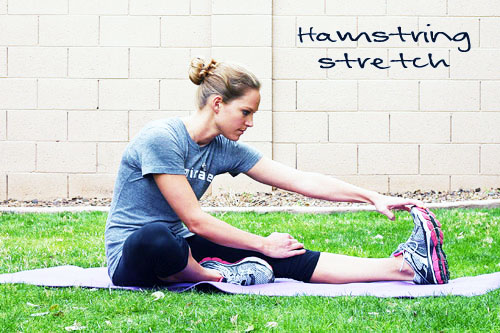 seated hamstring stretch