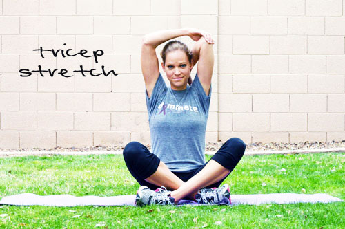 tricep pulls stretch