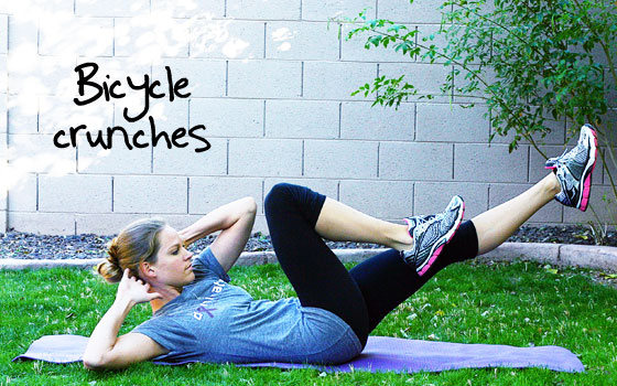 Inspired RD Exercise Library: Bicycle Crunches