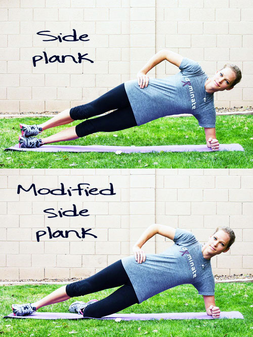 modified side plank exercise