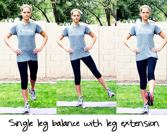 Inspired RD Exercise Library: Single Leg Balance with Leg Extension
