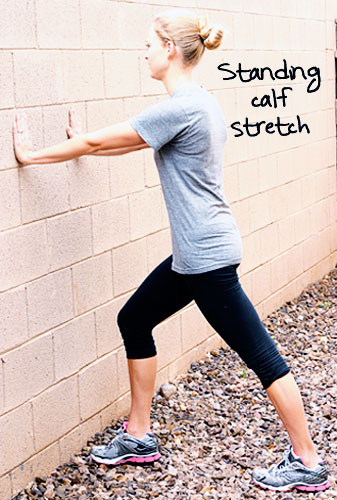 Inspired RD Exercise Library: Standing Calf Stretch