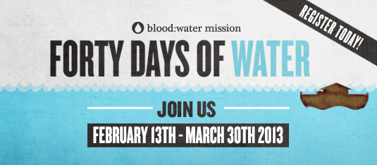 Join the 40 Days of Water Challenge with Blood:Water Mission and InspiredRD.com