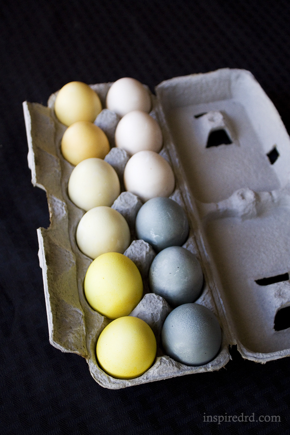 How to dye eggs naturally - InspiredRD.com
