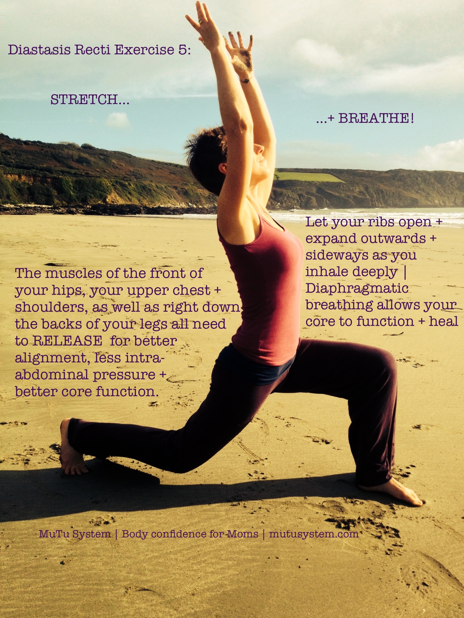 Stretches for diastasis recti hot sale