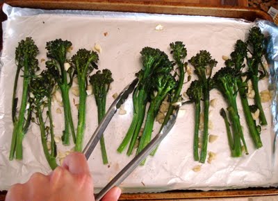 Roasted Broccolette with Garlic and Olive Oil