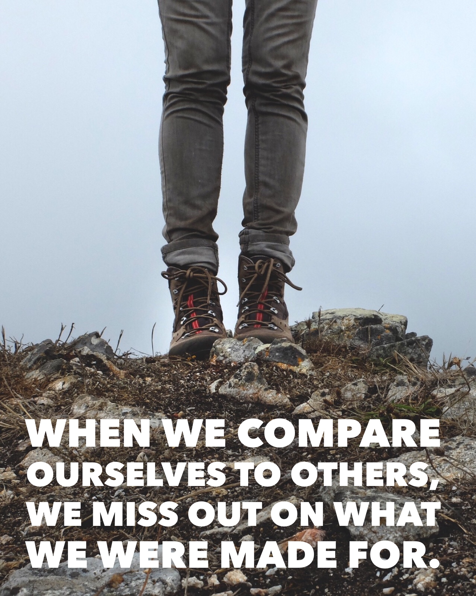 When we compare ourselves to others, we miss out on what we were made for. | InspiredRD.com