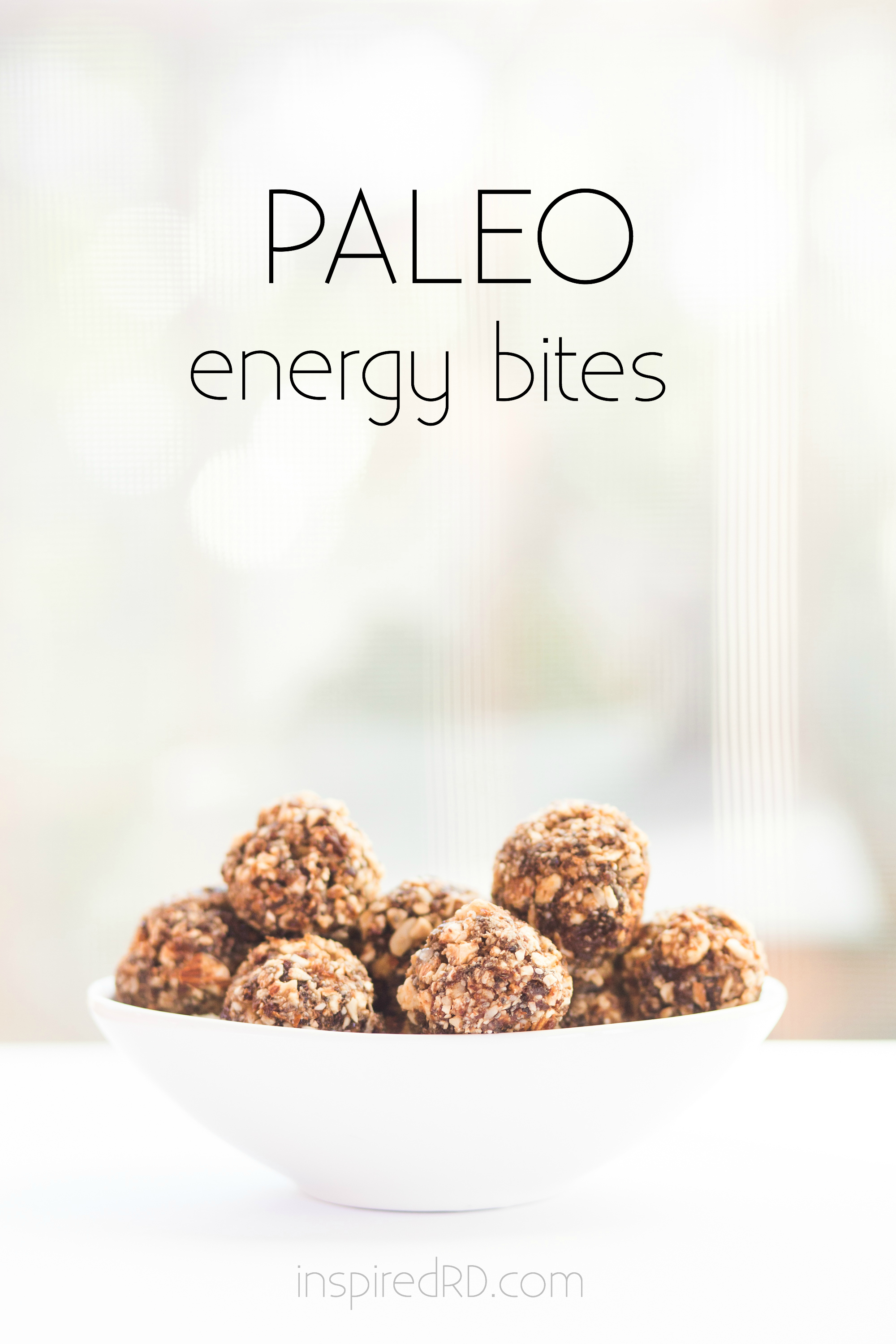 These paleo energy bites are so easy to make! Includes nut-free and no-bake options. Gluten-free!