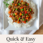This beef picadillo recipe is quick, easy and gluten free!