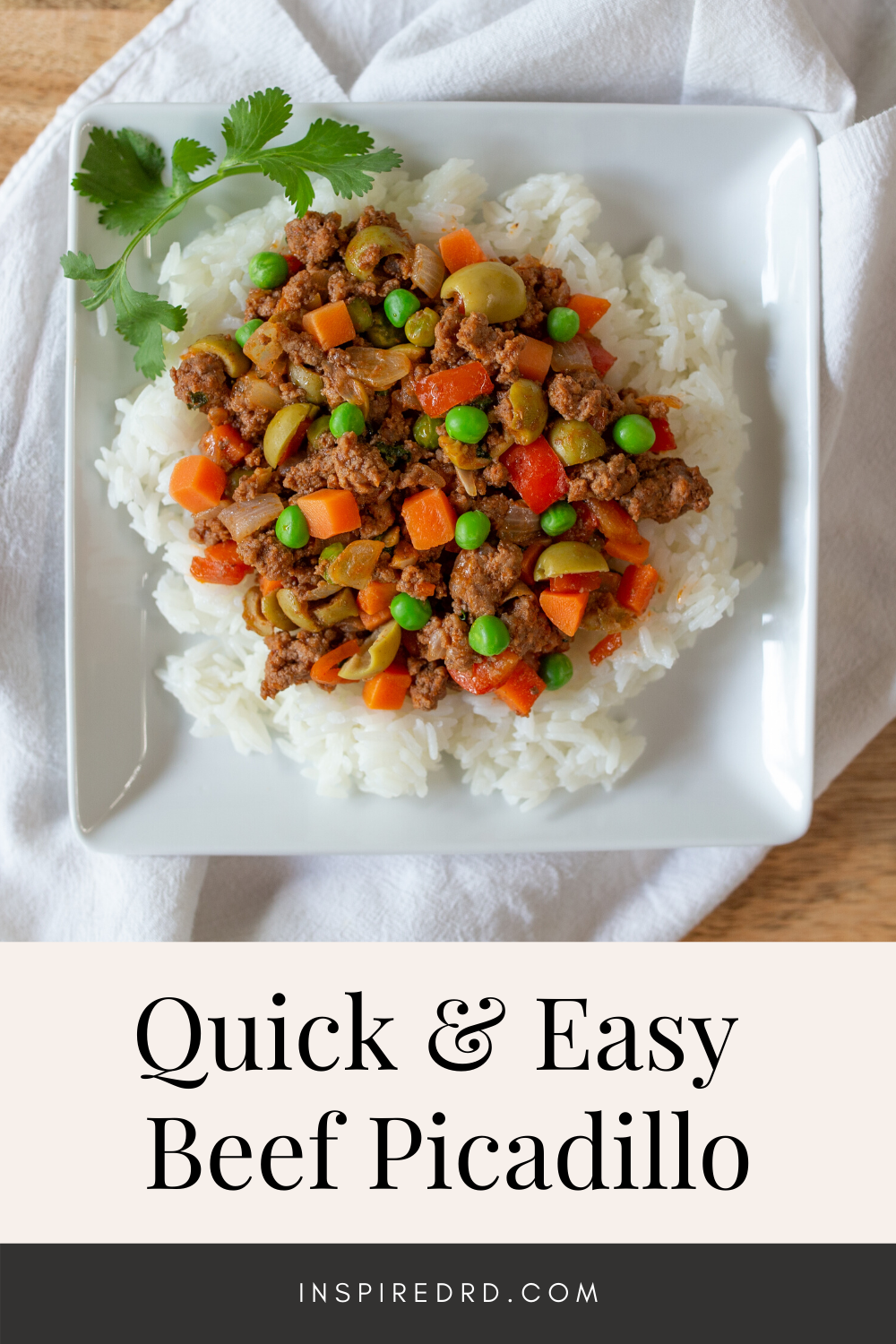 This beef picadillo recipe is quick, easy and gluten free!